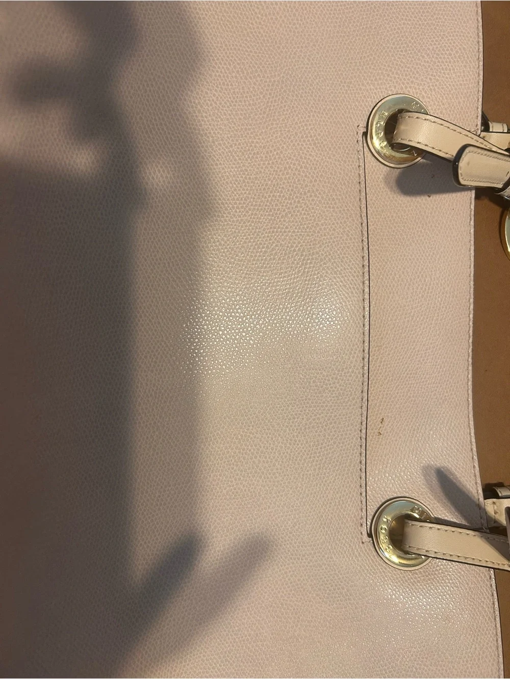 Michael Kors Pale Pink Leather Tote Bag